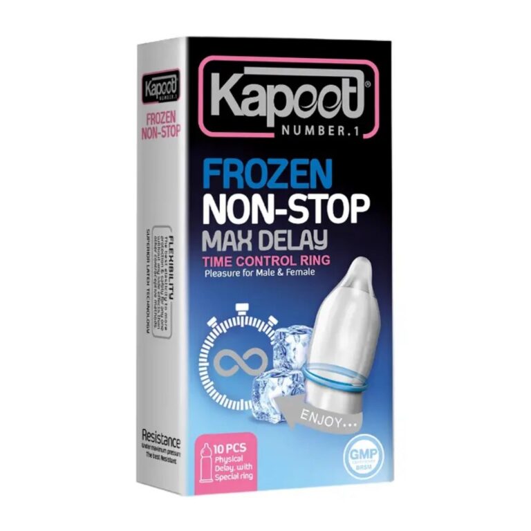 kapoot-non-stop-ice.jpg کاندوم کاپوت تاخیری حلقهدار یخی NON STOP ICE