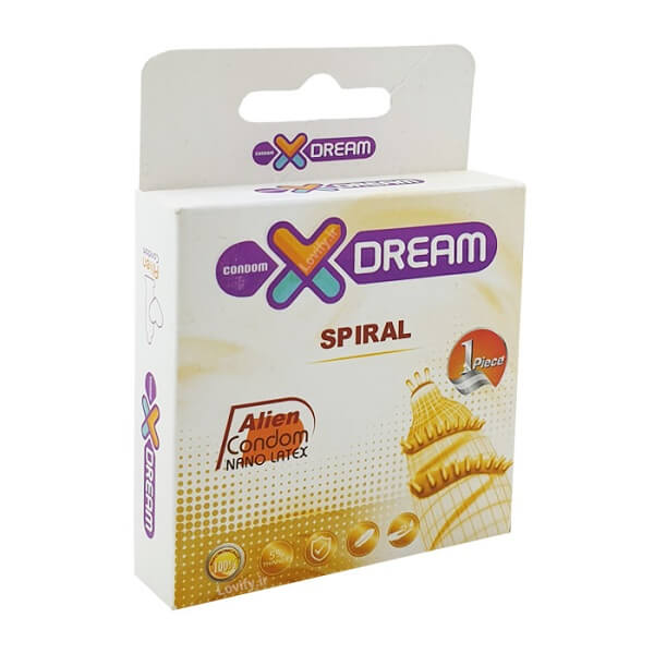 xdream-spiral-condom-1pcs-1.jpg کاندوم فضایی چرخشی ایکس دریم