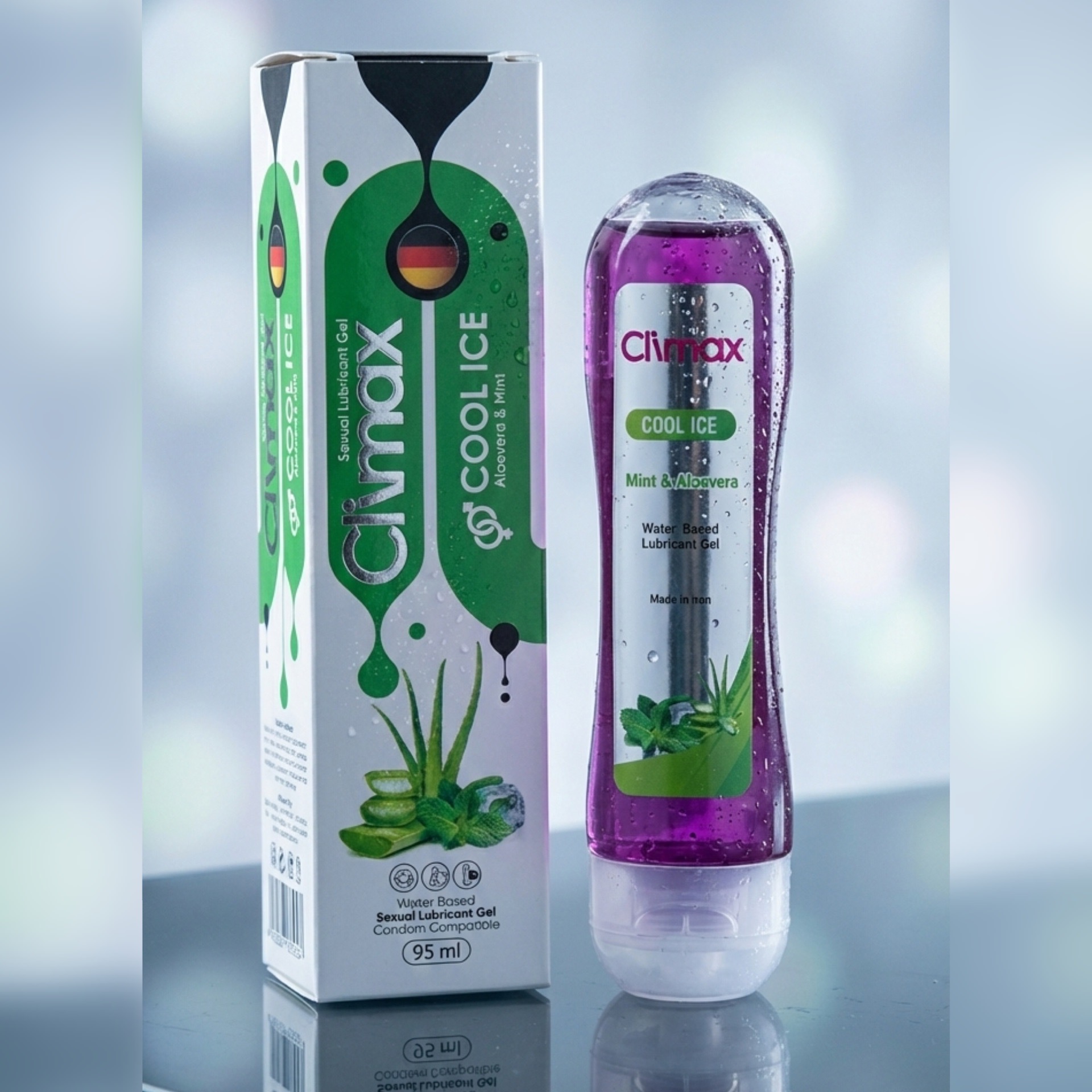 9c40ebec-2342-4cca-a410-c723e37240f6 ژل روانکننده و خنککننده کلایمکس مدل Aloe Vera & Mint
