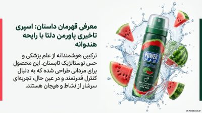 خرید اسپری تاخیری لیدوکائین ۱۰٪ پاورمن دلتا با رایحه هندوانه