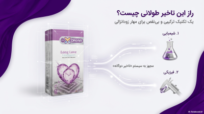 کاندوم تاخیری ایکس دریم لذت طولانی (Long Love)؛ خاردار و کانتوری