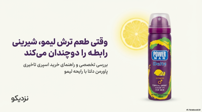 خرید اسپری تاخیری پاورمن دلتا با رایحه لیمو