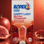 ✅ کاندوم کدکس هپی لیدی بیگ داتس پومگرنت Big Dots+ Pomegranate