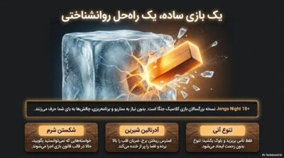 بازی برج هیجان Jenga Night 18+ | خرید با ارسال محرمانه و اقساط بدون سود
